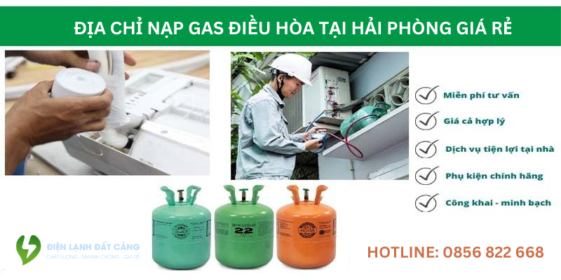 Sửa điều hào Hải Phòng - Chuyên cung cấp dịch vụ nạp gas điều hòa